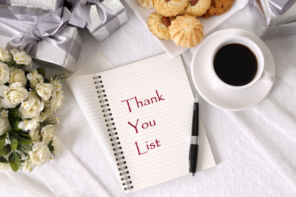 Thank You List